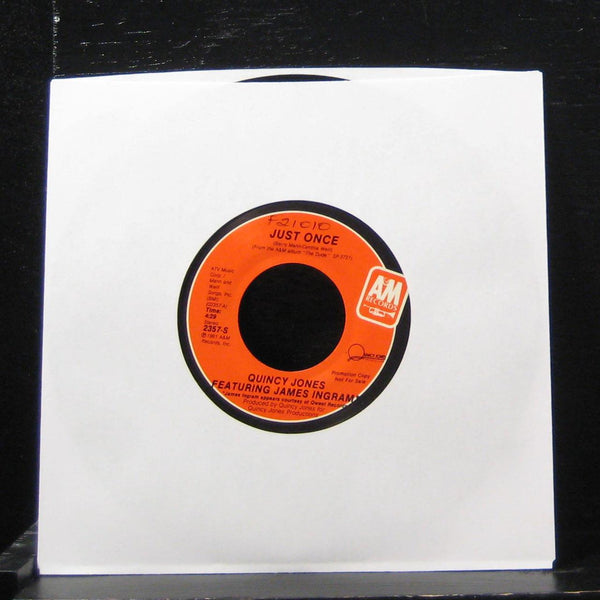 Quincy Jones - Just Once / The Dude 7" VG+ 2357 Vinyl 45 Promo 1981 - Shuga Records