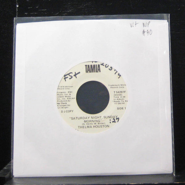 Thelma Houston - Saturday Night, Sunday Morning 7" VG+ T 54297F Vinyl 45 Promo - Shuga Records