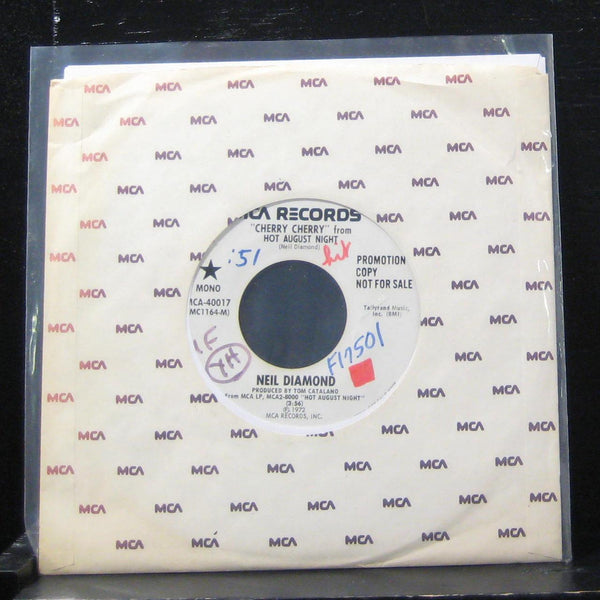 Neil Diamond - Cherry Cherry / Cherry Cherry 7" VG+ MCA-40017 Vinyl 45 Promo - Shuga Records