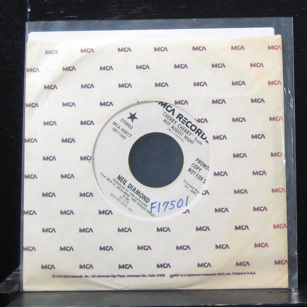 Neil Diamond - Cherry Cherry / Cherry Cherry 7" VG+ MCA-40017 Vinyl 45 Promo - Shuga Records