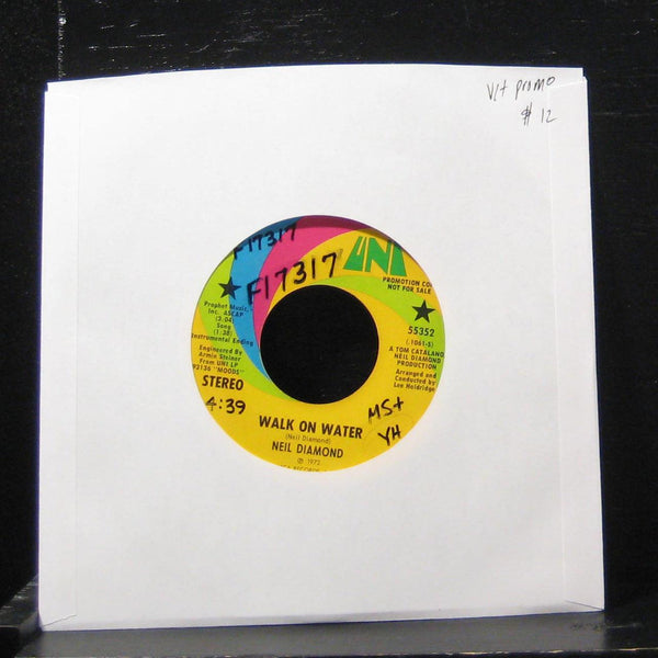 Neil Diamond - Walk On Water / High Rolling Man 7" VG+ 55352 Vinyl 45 Promo - Shuga Records