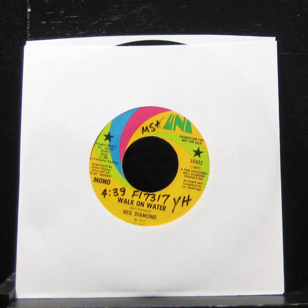 Neil Diamond - Walk On Water / High Rolling Man 7" VG+ 55352 Vinyl 45 Promo - Shuga Records