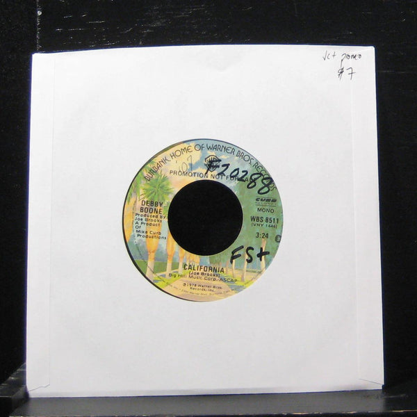 Debby Boone - California / California  7" VG+ WBS 8511 Vinyl 45 Promo 1978 - Shuga Records