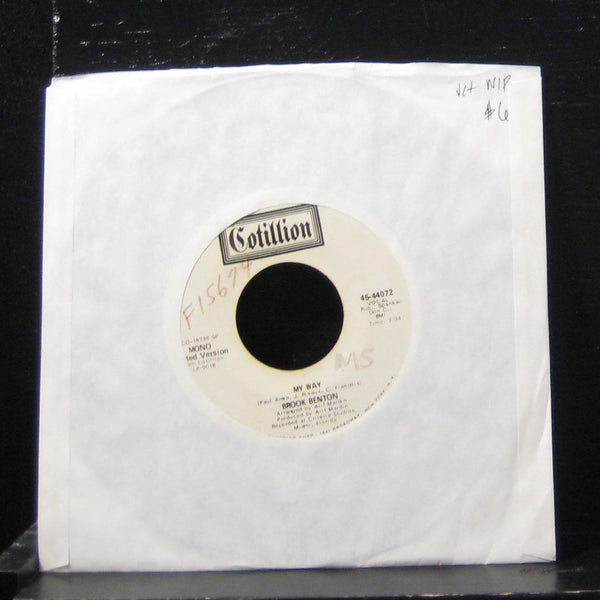 Brook Benton - My Way / My Way 7" VG+ 45-44072 Vinyl 45 Promo - Shuga Records