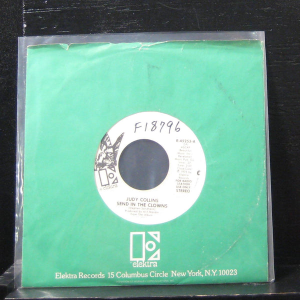 Judy Collins - Send In The Clowns Mono / Stereo 7" VG+ E-452453 Vinyl 45 Promo - Shuga Records