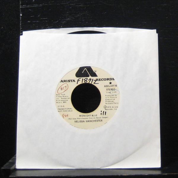 Melissa Manchester - Midnight Blue 7" VG+ ASDJ-0116 Vinyl 45 Promo - Shuga Records