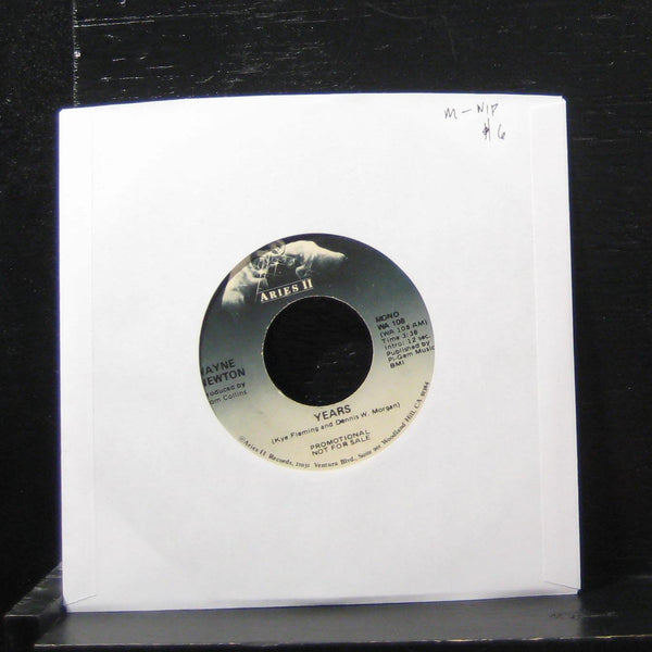 Wayne Newton - Years / Years 7" Mint- WA 108 Vinyl 45 Promo 1980 - Shuga Records