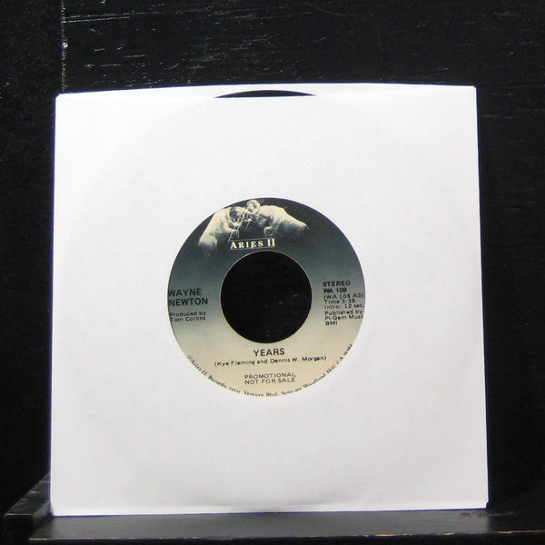 Wayne Newton - Years / Years 7" Mint- WA 108 Vinyl 45 Promo 1980 - Shuga Records
