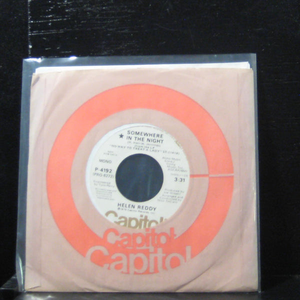 Helen Reddy - Somewhere In The Night 7" Mint- P-4192 Vinyl 45 Promo - Shuga Records