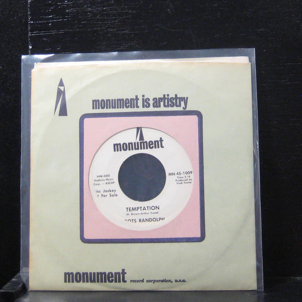 Boots Randolph - Temptation 7" Mint- MN 45-1009 D Vinyl 45 Promo - Shuga Records