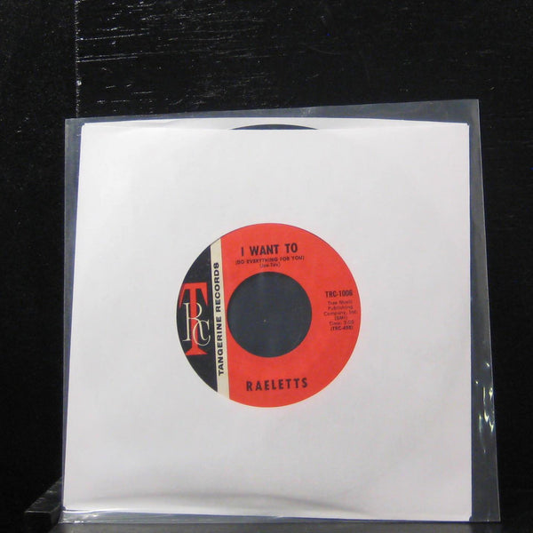 Raeletts - Keep It To Yourself / I Want To 7" VG+ TRC-1006 Vinyl 45 Tangerine - Shuga Records