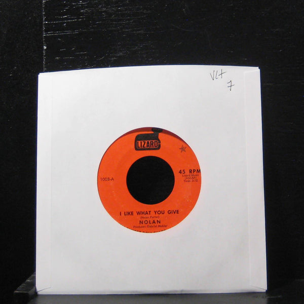 Nolan - I Like What You Give / Somebody's Cryin 7" VG+ 1008 Vinyl 45 1971 - Shuga Records