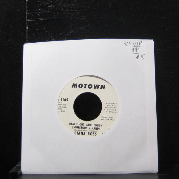 Diana Ross - Reach Out And Touch (Somebody's Hand) 7" VG+ M 1165 Vinyl 45 Promo - Shuga Records