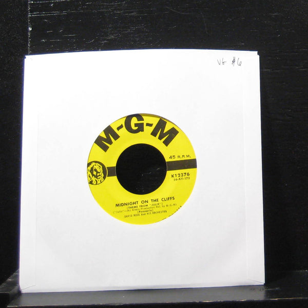 David Rose And His Orchestra - Midnight On The Cliffs 7" VG K12376 Vinyl 45 - Shuga Records
