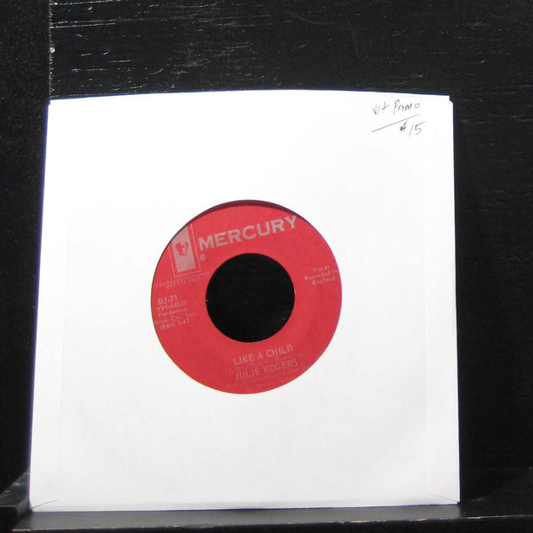 Julie Rogers - Like A Child / Like A Child 7" VG+ DJ-71 Vinyl 45 Promo - Shuga Records