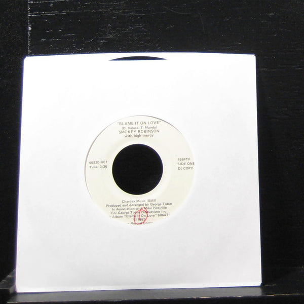 Smokey Robinson - Blame It On Love 7" Mint- 66820-RE1 Vinyl 45 Promo - Shuga Records