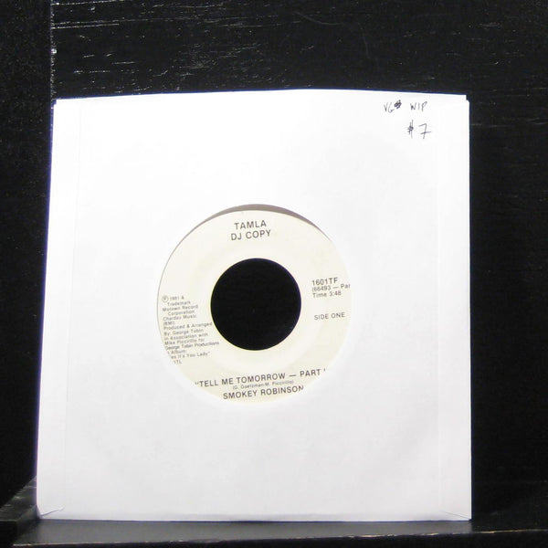 Smokey Robinson - Tell Me Tomorrow Pt 1 7" VG 1601TF Vinyl 45 Tamla Promo - Shuga Records