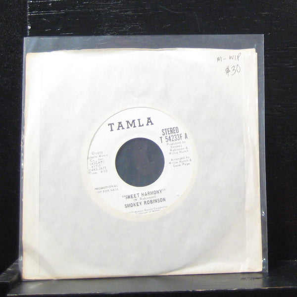Smokey Robinson - Sweet Harmony Stereo / Mono 7" Mint- T 54233F Vinyl 45 Promo - Shuga Records