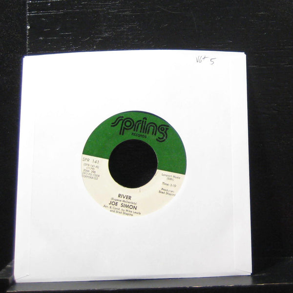 Joe Simon - The River / Love Never Hurt Nobody 7" VG+ SPR 141 Vinyl 45 - Shuga Records