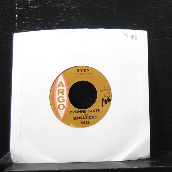 Yvonne Baker - Eyes / That's My Desire 7" VG 5412 Vinyl 45 Argo 1962 - Shuga Records