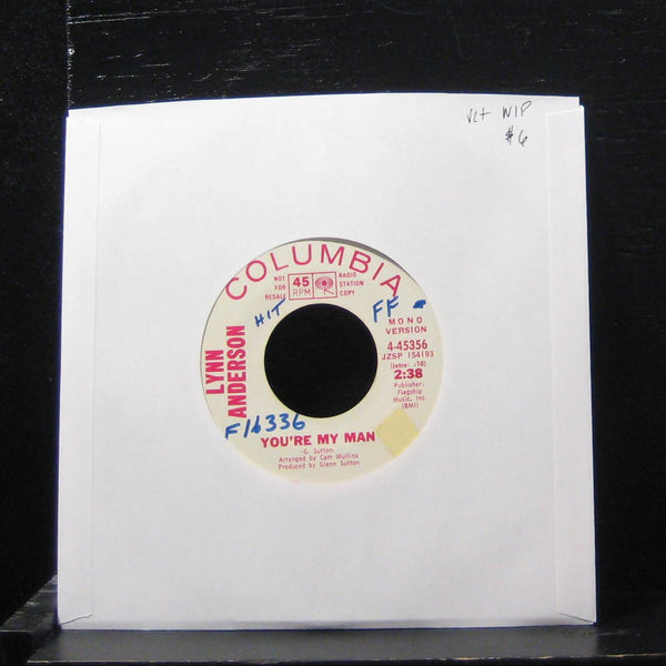 Lynn Anderson - You're My Man Mono / Stereo 7" VG+ 4-45356 Vinyl 45 Promo - Shuga Records