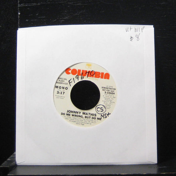 Johnny Mathis - Do Me Wrong, But Do Me 7" VG+ 3-10404 Vinyl 45 Promo - Shuga Records