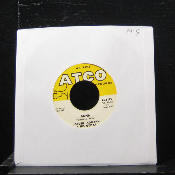Jorgan Ingmann - Anna / Cherokee 7" VG+ 45-6195 Vinyl 45 ATCO - Shuga Records