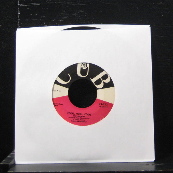 The Impalas - Sorry - Fool Fool Fool 7" VG+ K9022  Vinyl 45 Cub - Shuga Records