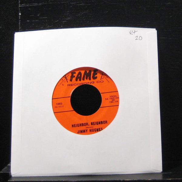 Jimmy Hughes - Neighbor, Neighbor / It's A Good Thing 7" VG+ 1003 Vinyl 45 - Shuga Records
