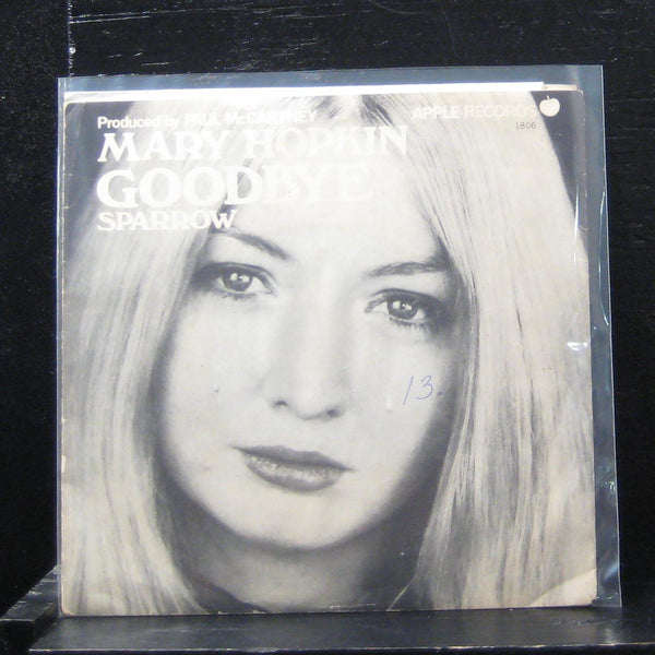 Mary Hopkin - Goodbye / Sparrow 7" VG+ 1806 Vinyl 45 Apple Records 1969 - Shuga Records