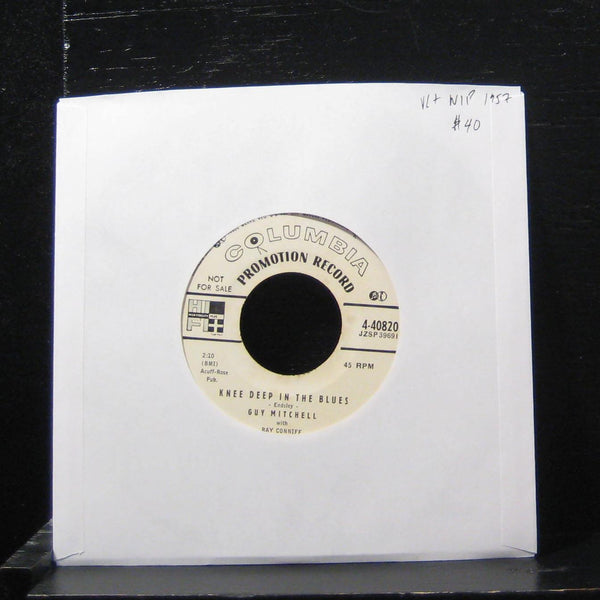 Guy Mitchell - Knee Deep In The Blues 7" VG+ 4-40820 Vinyl 45 Promo - Shuga Records