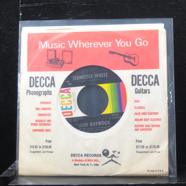 Leon Haywood - Tennessee Waltz / Mellow Moonlight 7" VG+ 32230 Vinyl 45 - Shuga Records