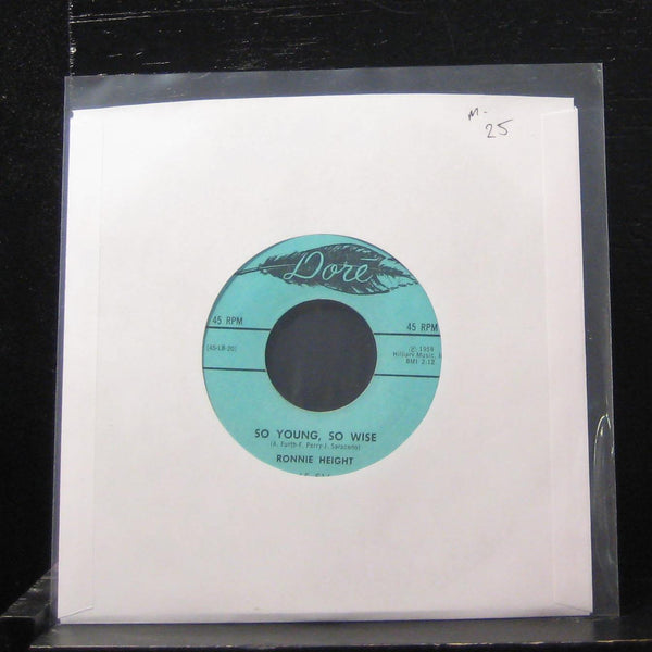 Ronnie Height - Come Softly To Me / So Young, So Wise 7" Mint- 45-516 Vinyl 45 - Shuga Records