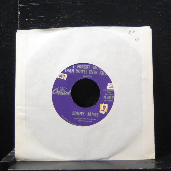 Sonny James - Till Tomorrow 7" VG+ 4307 Vinyl 45 Capitol - Shuga Records