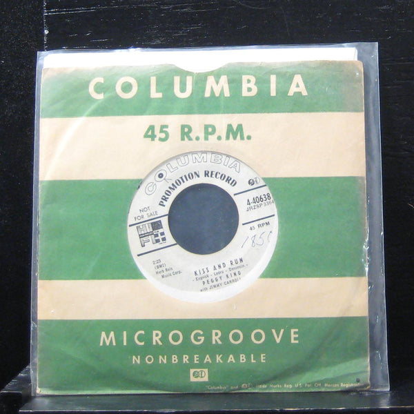 Peggy King - Angel Pie / Kiss And Run 7" VG 4-40638 Vinyl 45 Columbia - Shuga Records