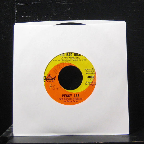 Peggy Lee - I'm A Woman / Big Bad Bill 7" VG+ 4888 Vinyl 45 Capitol - Shuga Records