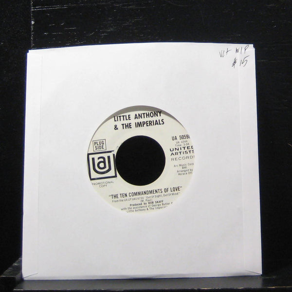 Little Anthony  - The Ten Commandments Of Love 7" UA 50598 Vinyl 45 promo - Shuga Records