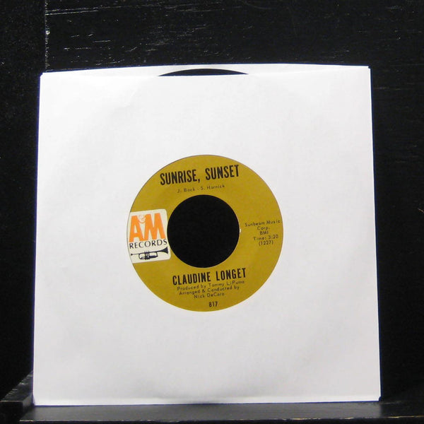 Claudine Longet - Meditation / Sunrise Sunset 7" VG+ 817 Vinyl 45 - Shuga Records