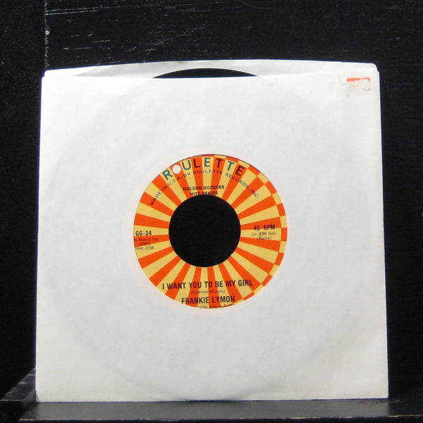 Frankie Lymon - Want You To Be My Girl 7" VG+ GG 34 Vinyl 45 - Shuga Records