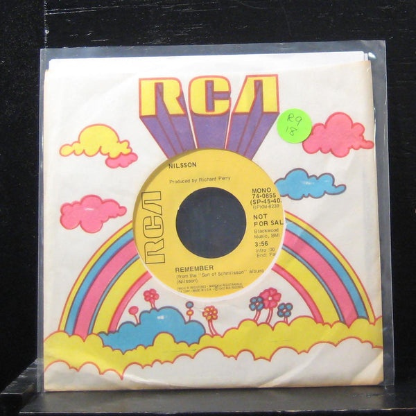 Nilsson - Remember (Christmas) / The Lottery Song 7" VG+ 74-0855 Vinyl 45 Promo - Shuga Records
