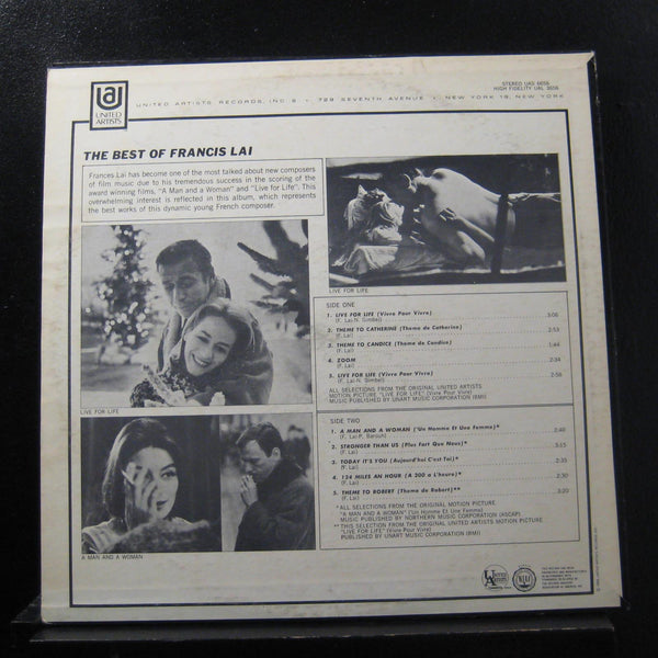 Francis Lai - The Best Of Francis Lai LP Mint- UAS 6656 1st 1968 Vinyl Record - Shuga Records