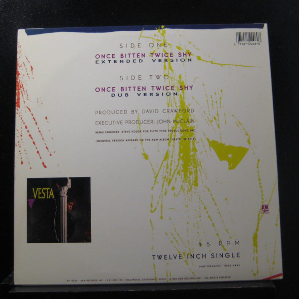 Vesta Williams - Once Bitten Twice Shy 12" Mint- SP-12206 A&M 1986 Vinyl Record - Shuga Records