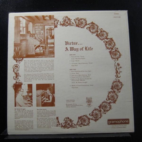 Robert Scoggin / Elsie Naylor - Virtue A Way Of Life LP Mint- Private MN Record - Shuga Records