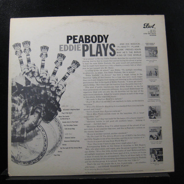 Eddie Peabody - Eddie Peabody Plays LP Mint- DLP 3211 Mono 1959 Vinyl Record - Shuga Records