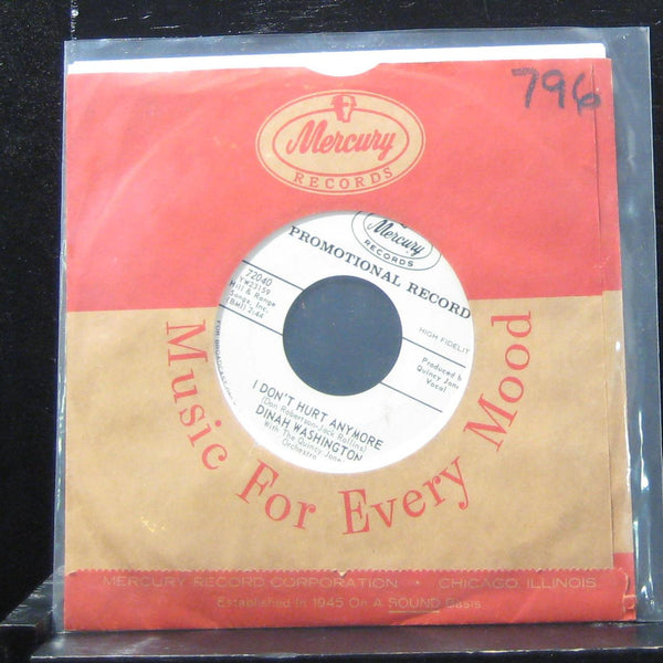 Dinah Washington - Cold, Cold Heart 7" VG+ 72040 Vinyl 45 Promo Mercury - Shuga Records