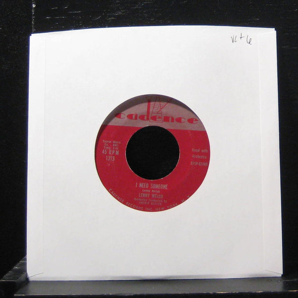 Lenny Welch - You Don't Know Me / I Need Someone 7" VG+ 1373 Vinyl 45 - Shuga Records