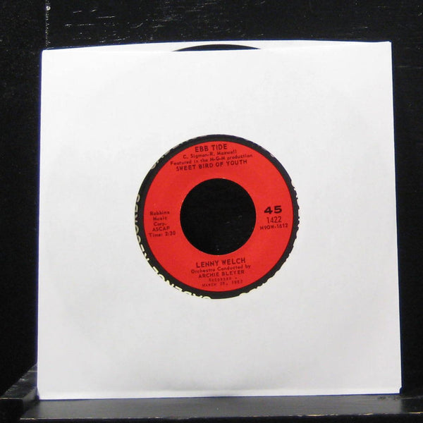 Lenny Welch - Ebb Tide / Congratulations Baby 7" VG+ 1422 Vinyl 45 1962 - Shuga Records