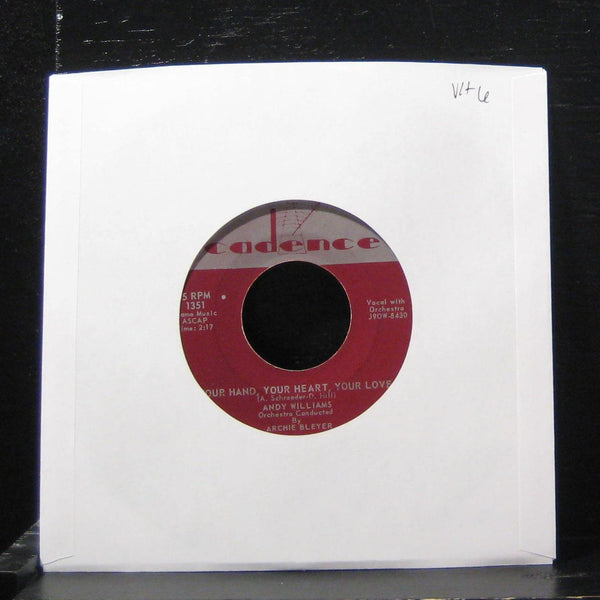 Andy Williams - Primise Me Love 7" VG+ 1351 Vinyl 45 Cadence 1958 - Shuga Records