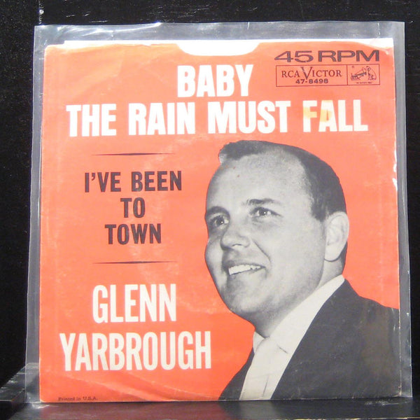 Glenn Yarbrough - Baby The Rain Must Fall 7" VG+ 47-8498 Vinyl 45 - Shuga Records