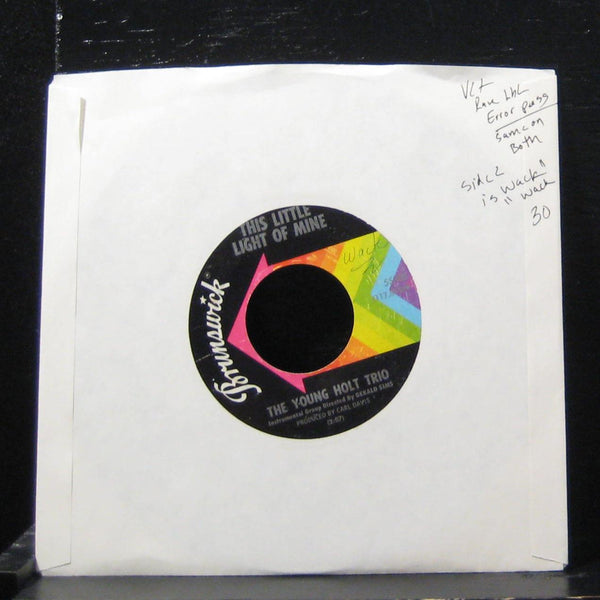 The Young Holt Trio - This Little Light Of Mine / Wack 7" VG+ 55305 Vinyl 45 - Shuga Records